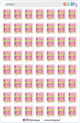 Book Icon Stickers Sheet