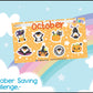 Cute October Savings Challenge
