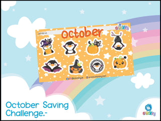 Cute October Savings Challenge