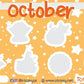 Cute October Savings Challenge