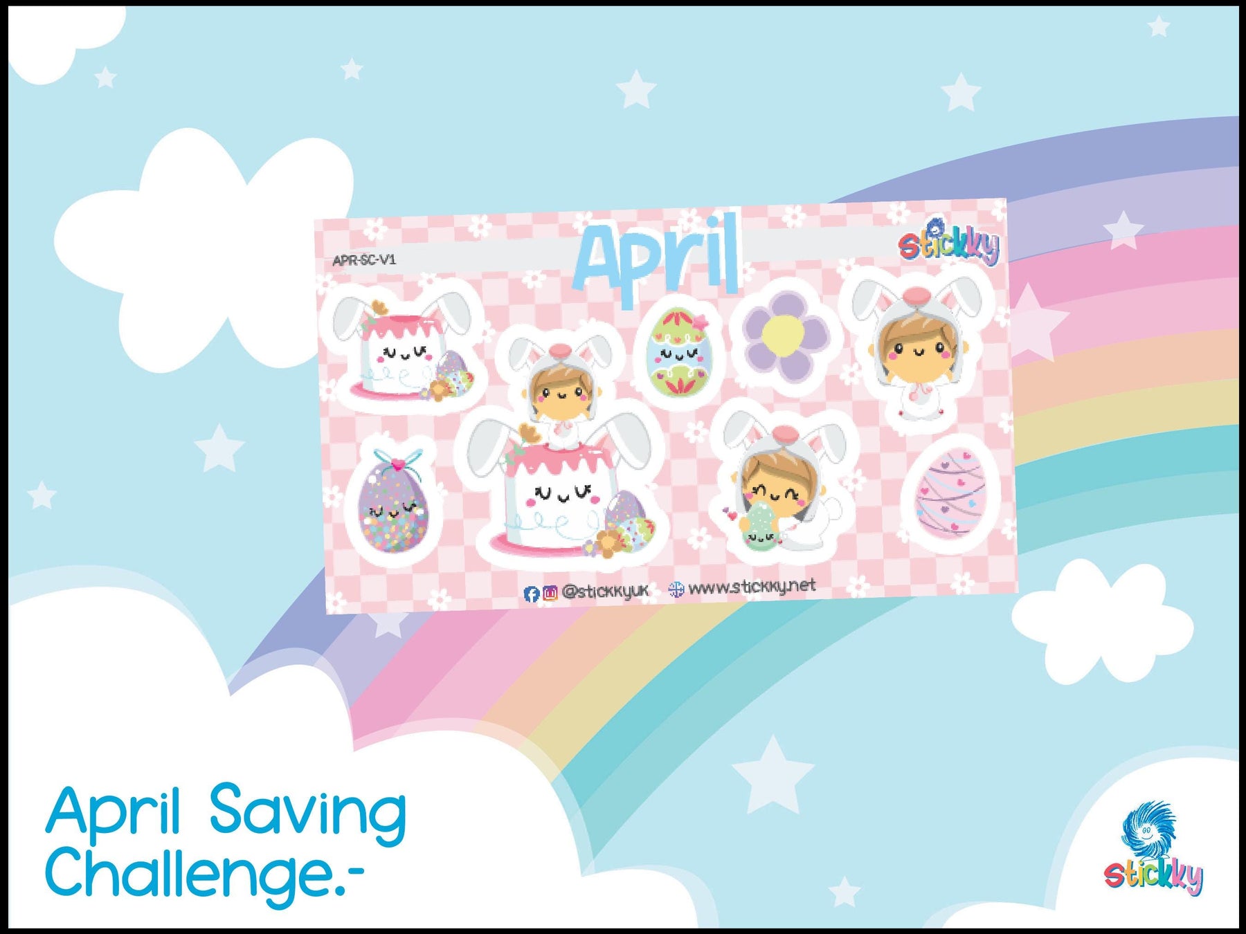 Cute April Savings Challenge