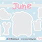 Cute June Savings Challenge