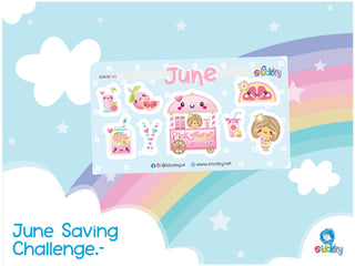 Cute June Savings Challenge