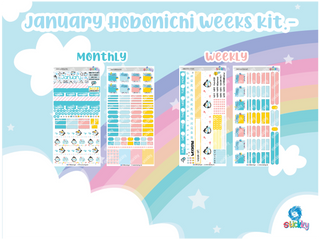 Stickky Monthly Subscription – Hobonichi Sticker Kits ✨