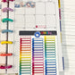 Happy Planner Small Rainbow Boxes Stickers Sheet - Stickky