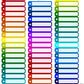 Happy Planner Small Rainbow Boxes Stickers Sheet - Stickky