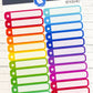 Happy Planner Small Rainbow Boxes Stickers Sheet - Stickky