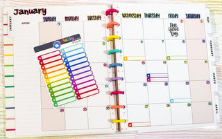 Small Rainbow Boxes Stickers Sheet