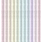 Time strip 1/2 hour Vertical Functional Stickers Sheet.-