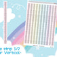 Time strip 1/2 hour Vertical Functional Stickers Sheet.-
